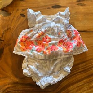 Striped baby gap girls set